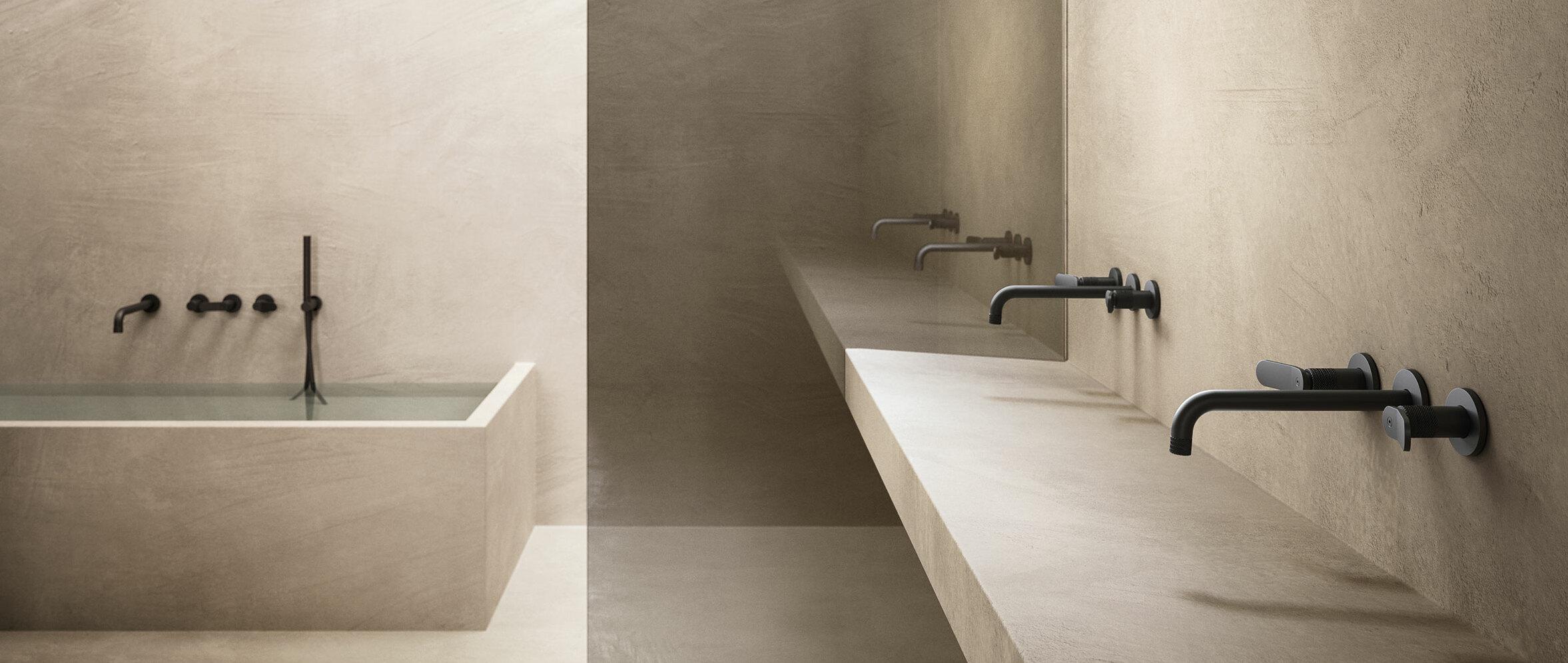 Cristina Armaturen East Side Bad mit schwarzen Armaturen